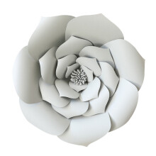 4 30 Cm Künstliche Papierblume Für Hochzeit Party Buffet (Grau)