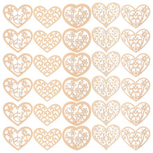 200 herzförmige holzteile diy wohnaccessoires holzspäne