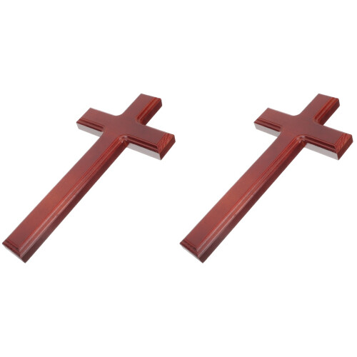 2 Pcs Wall-Mounted Crosses Decorative Hanging Decorations For Home 1