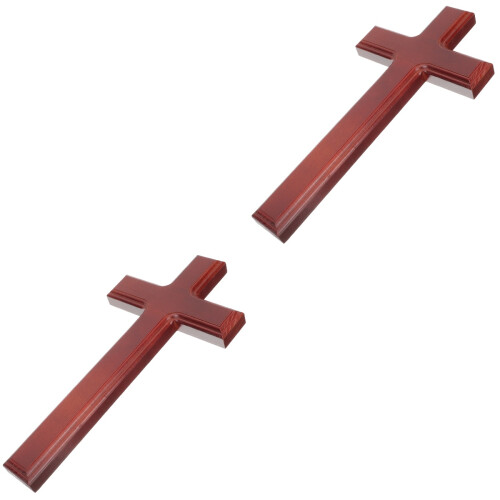 2 Pcs Wall-Mounted Crosses Decorative Hanging Decorations For Home 2