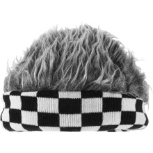 Casual Mütze Strickmütze Mit Echthaaroptik Mehrfarbig Warm 1