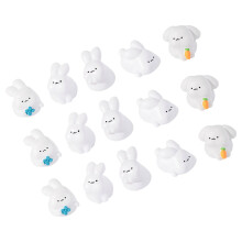 15 Mini Kaninchen Figurine Aus Harz Für Wohn Und Garten
