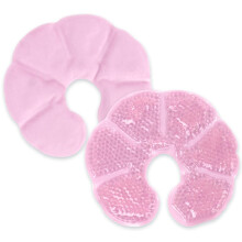 Breast Cooling Pads 3-In-1 Gel Pads For Breastfeeding Pain Relief Sore Nipples Mastitis Relief Postpartum 2-Pack Pink
