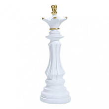 (D) Chess Piece Statue Collectible Black White Horse Sculpture King Queen Knight Chess Piece Figurine for Home Office Desk Shelf Decoration