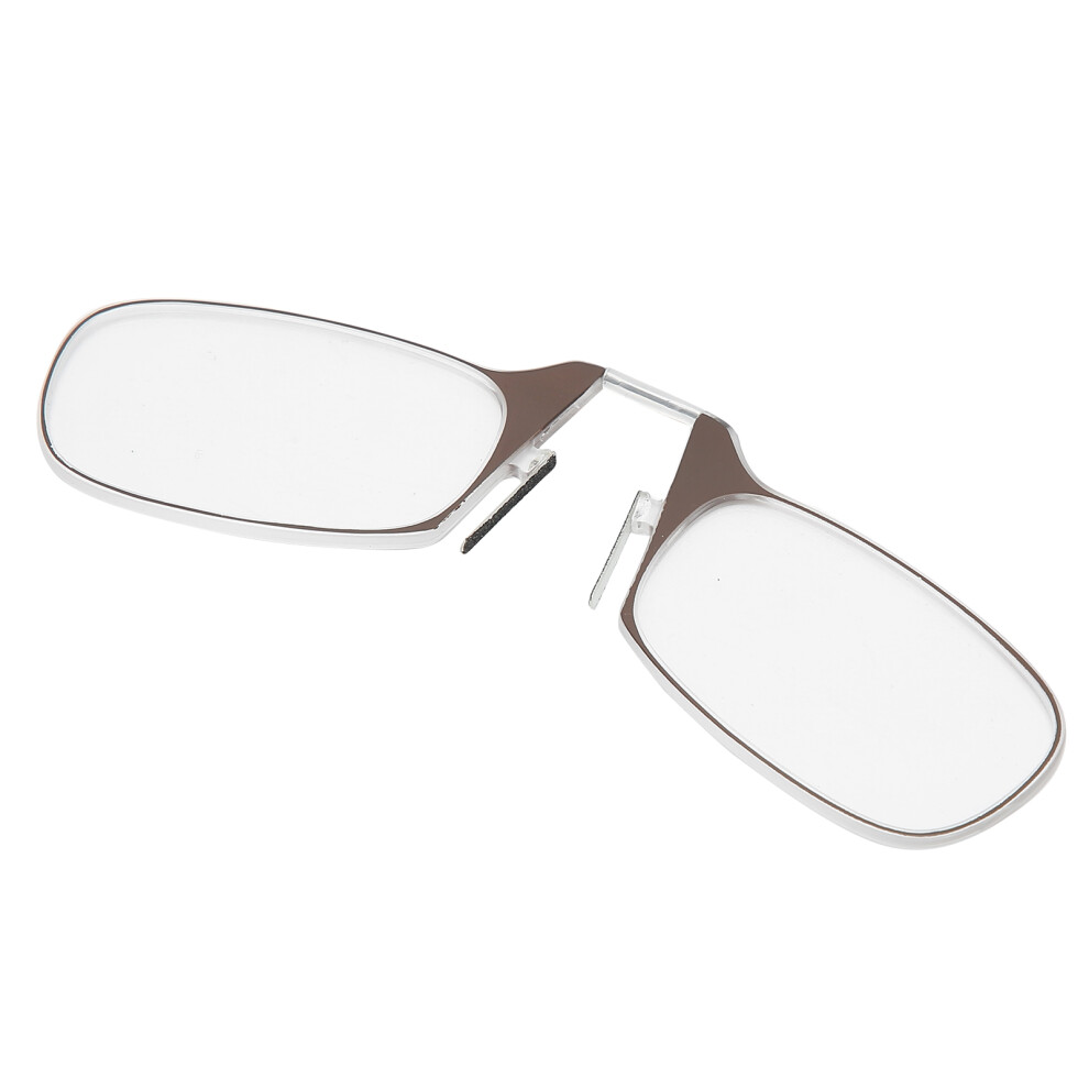 Brown Elderly Armless Tr90 Reading Glasses +300 Unisex