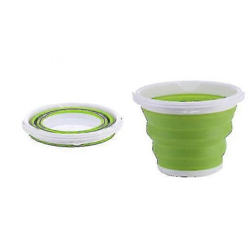 (Green) Collapsible Rectangular Handy Bucket High Quality