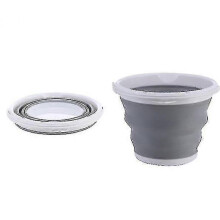 (Gray) Collapsible Rectangular Handy Bucket High Quality