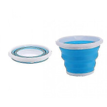 (Blue) Collapsible Rectangular Handy Bucket High Quality