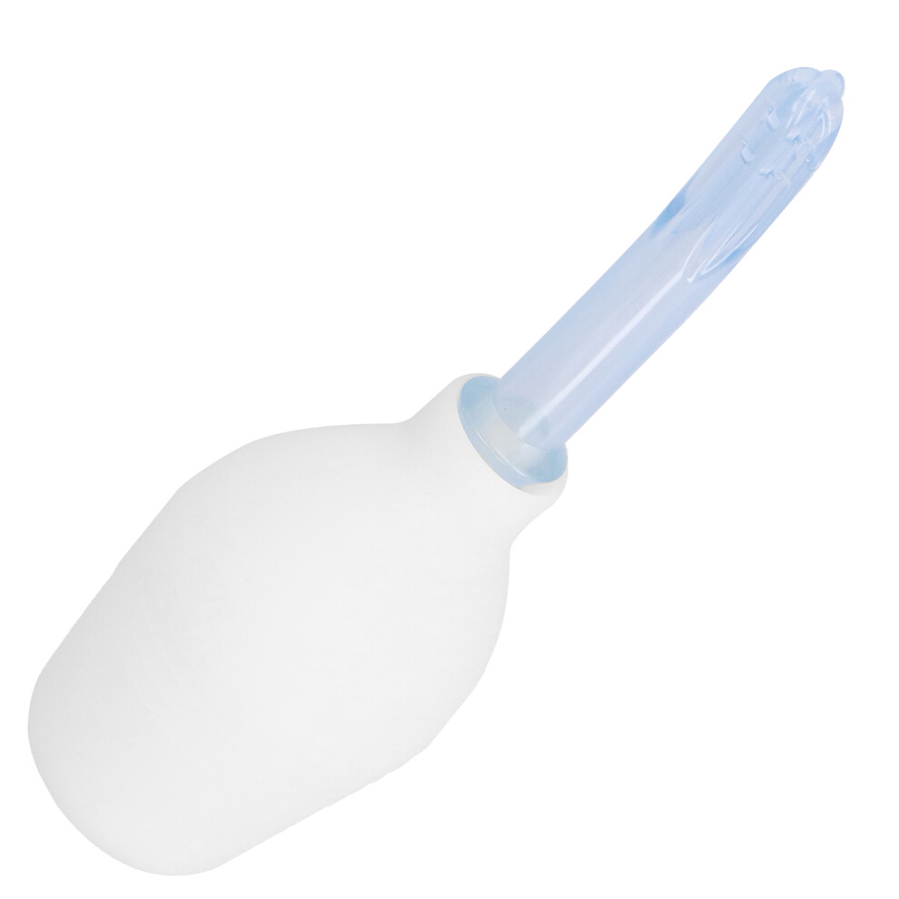 White 310Ml Silicone Women Vaginal & Anal Douche Soft Enema Cleaner