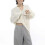 (2XL, White) Fall Winter Men Sweater Hollow Out Elastic Drawstring Long Sleeves Solid Color Knitted Pullover Top 1