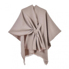 (Coffee) Women Autumn Winter Shawl Double Sides Solid Color Imitation Cashmere Shawl Versatile Scarf Shawl Cardigan