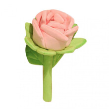 (25*40cm, Pink) Rose Plush Toy Realistic Flower Design Soft Healing Never Withering Imitation Rose Flower Emotional Companion Toy