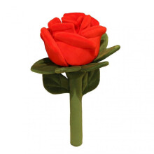 (25*40cm, Red) Rose Plush Toy Realistic Flower Design Soft Healing Never Withering Imitation Rose Flower Emotional Companion Toy