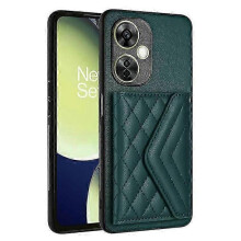 (Green) YB Leather Coating Series-8 Compatible For OnePlus Nord CE 3 Lite 5G Case Phone Card Bag with Kickstand