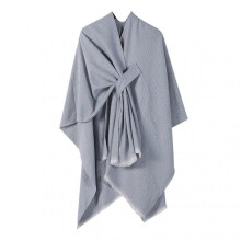 (Grey) Cashmere Imitation Cloak Shawl Solid Color Windproof Soft Warm Ladies Shawl Jacket Women Autumn Winter Scarf Shawl