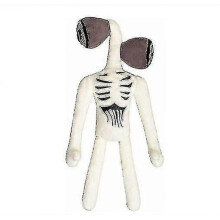 (white) Siren Head Plush Toy White Black Sirenhead Stuffed Doll Horror Character Figures Peluches Toys For Children Birthday Gift