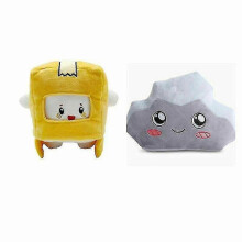 (B) Lankybox Boxy + Foxy + Rocky Plush Soft Stuffed Toy Kid Plushie Doll_y High Quality
