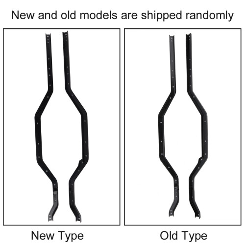 Replace Old TRX4 Chassis Frame Rails with High-Strength Metal - 2pcs 2
