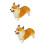 2Stk Simulation Corgi Figur Modell Spielzeug Desktop 7