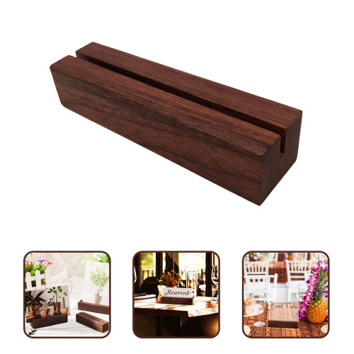 12 Tischnummern Display Holz Nachrichtenbox Schildhalter 2