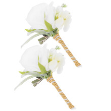 2Stück Künstliche Corsage Brosche Für Hochzeitsfotografie