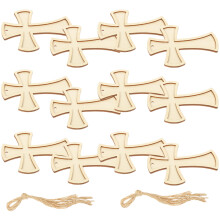 5 sets holzkreuz-ausschnitte, diy bastelvorlagen, holzscheiben