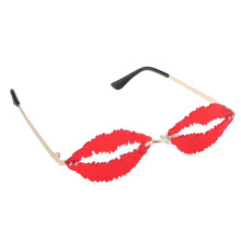2 Stk. Lippenförmige Rahmenglose Sonnenbrille Fotoprop