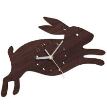 4Stk Hasenförmige Stumme Wanduhr Für Wohnzimmer