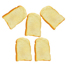 5Stk Falsche Toastscheibe Künstliche Brot Nachbildung