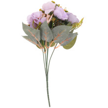 2Stk Künstliche Seiden-Pfingstrosen Blumenstrauß Für Tischdekoration
