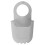 (Grey) Silicone Hanging Bag Portable Lightweight Solid Color Universal Mobile Phone Storage Pouch Beach 1