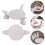 2er Set Keramik Tablett Hasen Design Wohnaccessoire 4