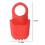 (Grey) Silicone Hanging Bag Portable Lightweight Solid Color Universal Mobile Phone Storage Pouch Beach 3