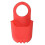 (Grey) Silicone Hanging Bag Portable Lightweight Solid Color Universal Mobile Phone Storage Pouch Beach 4
