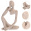 2 Thinker Statue Harzkunst Skulptur 5