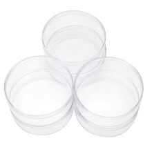 Round Plastic Wedding Candy Box 8x3cm Jewelry Storage Packaging