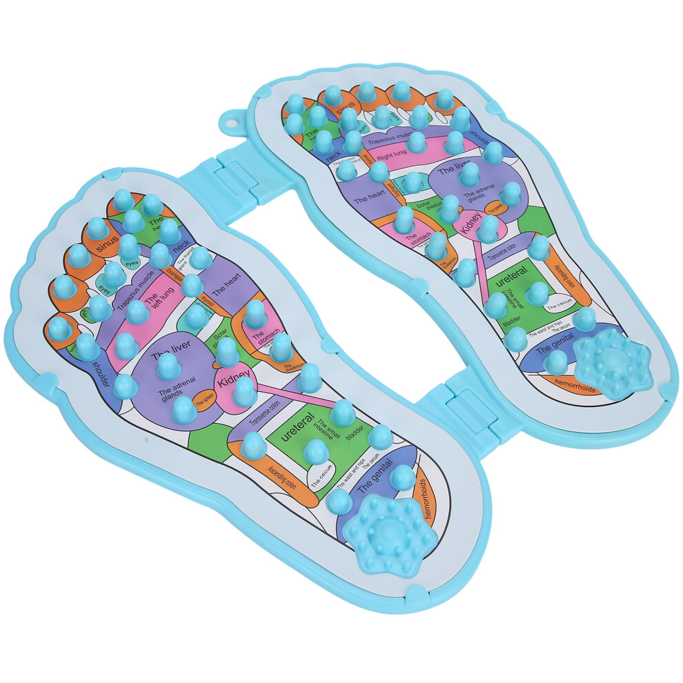 Foot Stimulating Massage Mat 30x29cm Foldable Acupoint Foot Reflexology Plate
