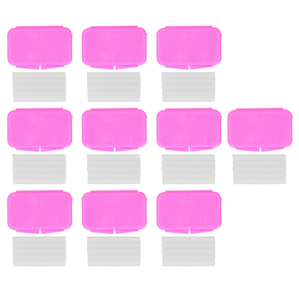 10pcs Strawberry Flavor Orthodontic Wax for Braces 5.5cm x 3.5cm