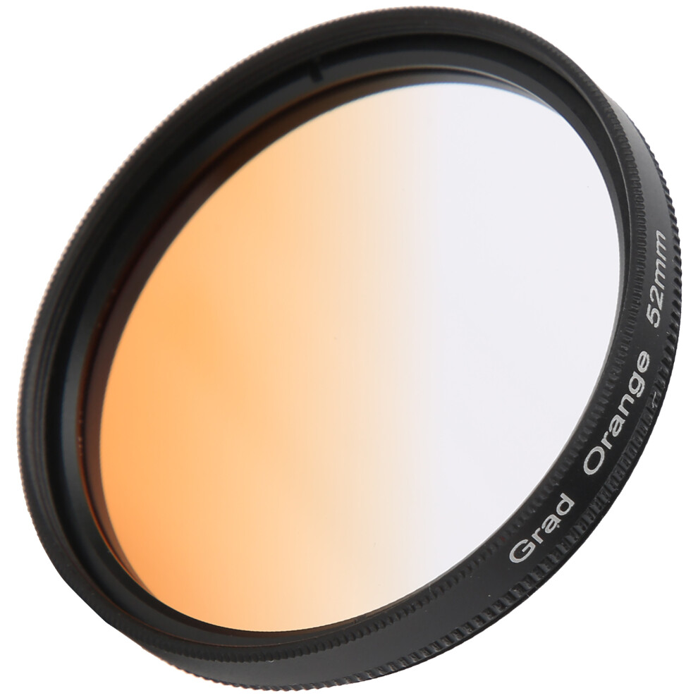 52Mm Gradient Lens Filter For Dslr Cameras, Aluminum Alloy Orange 9381359465957