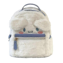 (White dog cinnamon color) Cute Girl Plush Bag Backpack School, 3d Cute Animal Cartoon School Bag Girl School Bag School Suppli High Quality