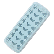 Food Grade Materials Ice Cube Maker, Flexible Bottom for Easy Demoulding - Perfect for Baby Food Puree & Frozen Herbs (Moon and Stars Design)