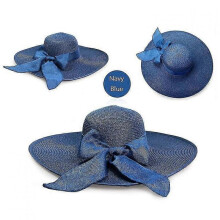 (beige) Summer Women Straw Hat Bowknot Wide Brim Floppy Panama Hats Female Lady Outdoor Foldable Beach Sun Cap