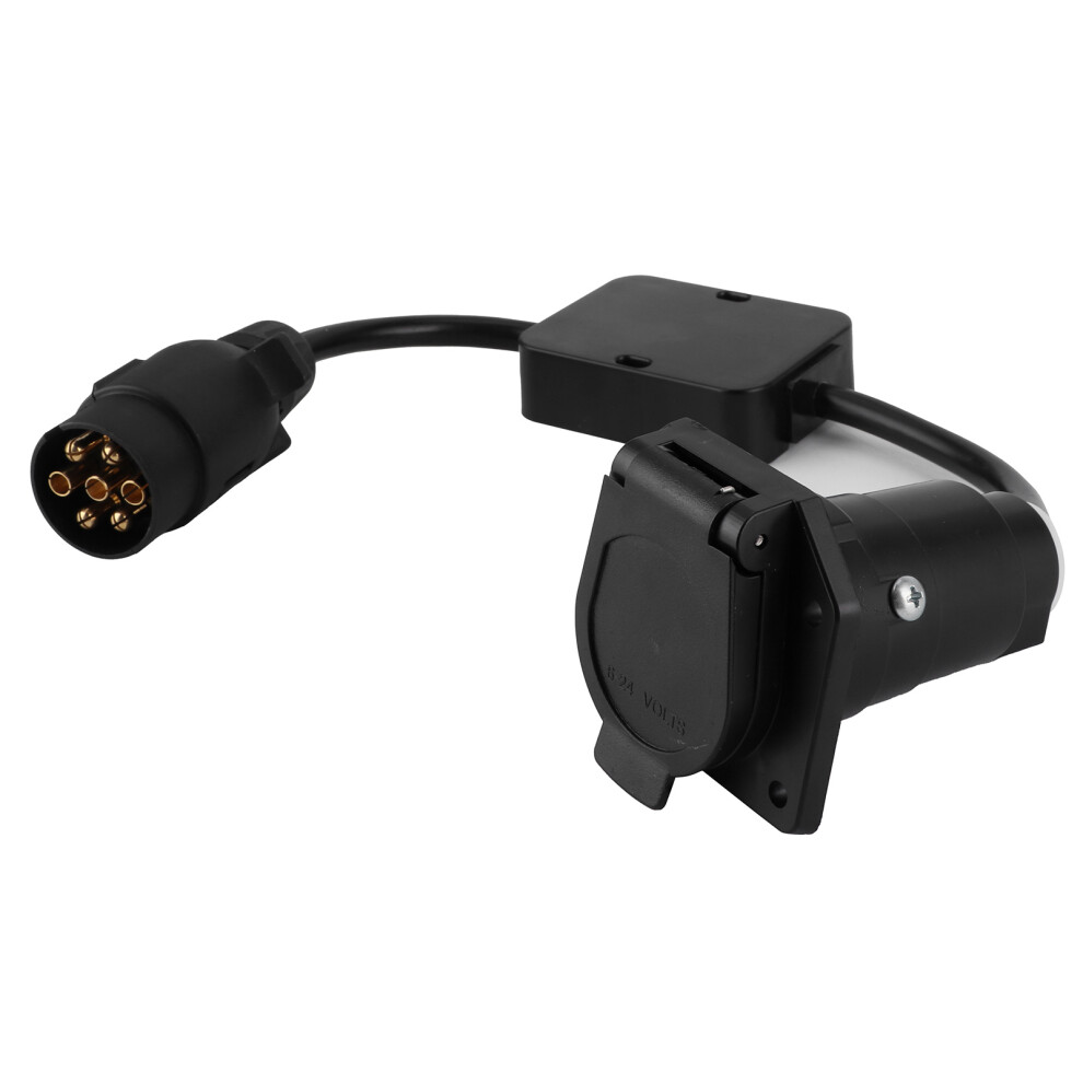 European 7ÂPin To American 7ÂWay Trailer Cable Conversion Adapter Light 7901359468240