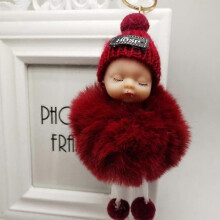 (Style 7) 8cm Cute Baby Plush Toys Mini Plush Keychain Soft Stuffed Dolls Toy For Kids Children Baby Girls Birthday Gifts