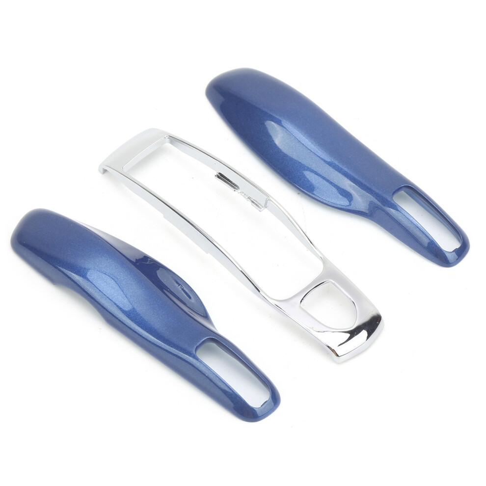 Durable Remote Key Fob Cover Fit For Porsche Panamera Macan 911 Blue/Silver 7891359468824