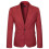 (L, Red) Mens Suit Jacket   Fit Business Casual Blazer V_y High Quality 1