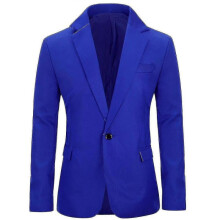 (XS, Blue) Mens Suit Jacket Fit Business Casual Blazer V_y High Quality