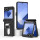 (Black) Folding Central Axis Card Bag Phone Case with Ring 1