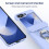 (Black) Folding Central Axis Card Bag Phone Case with Ring 3