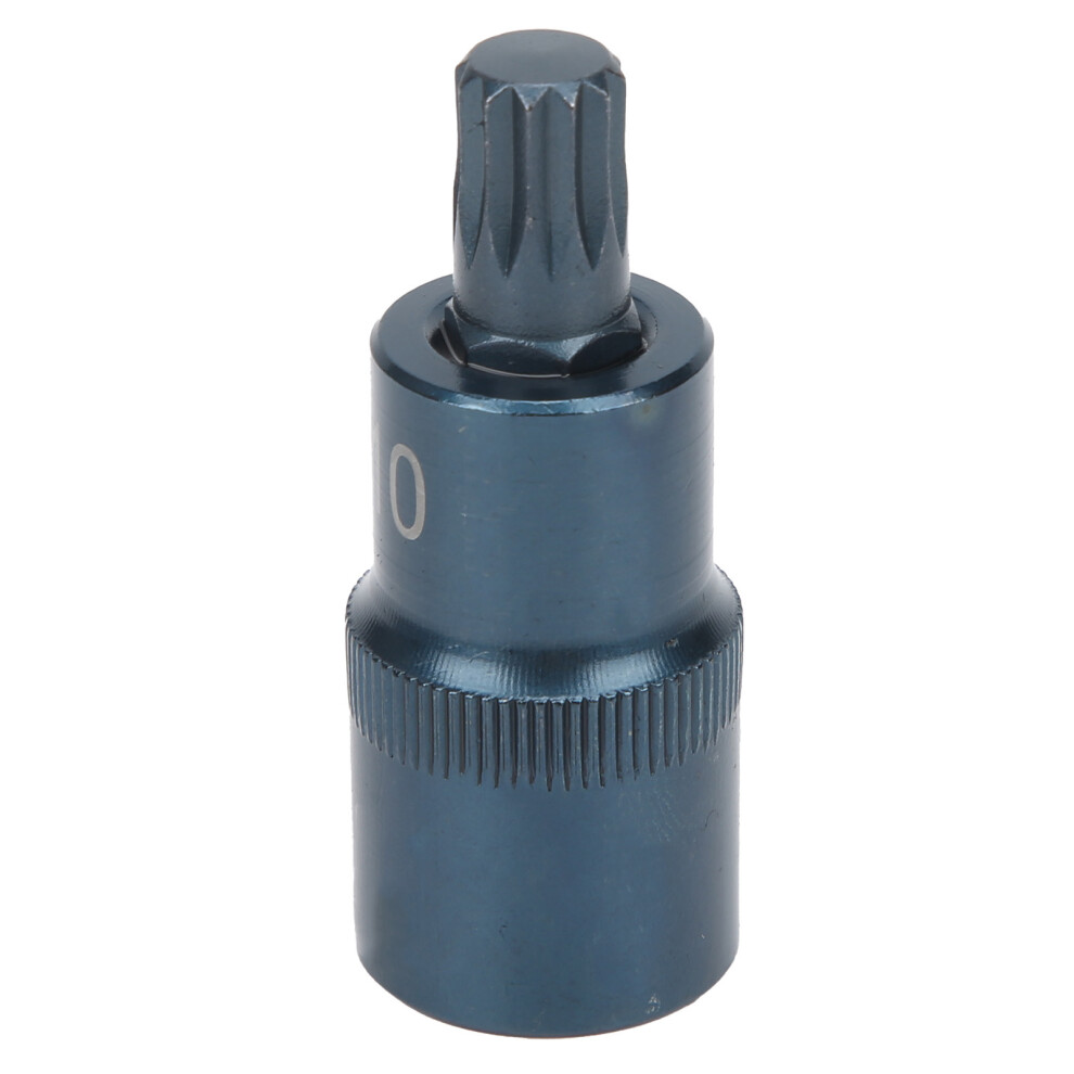 Alloy Steel Blueing 12-Point 1/2" Drive Screwdriver Socket, M10 9351359470763